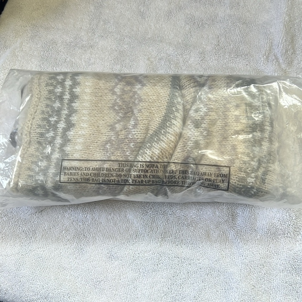 Anthropologie Lemon Fair Isle Over-The-Knee Socks - Picture 3 of 3